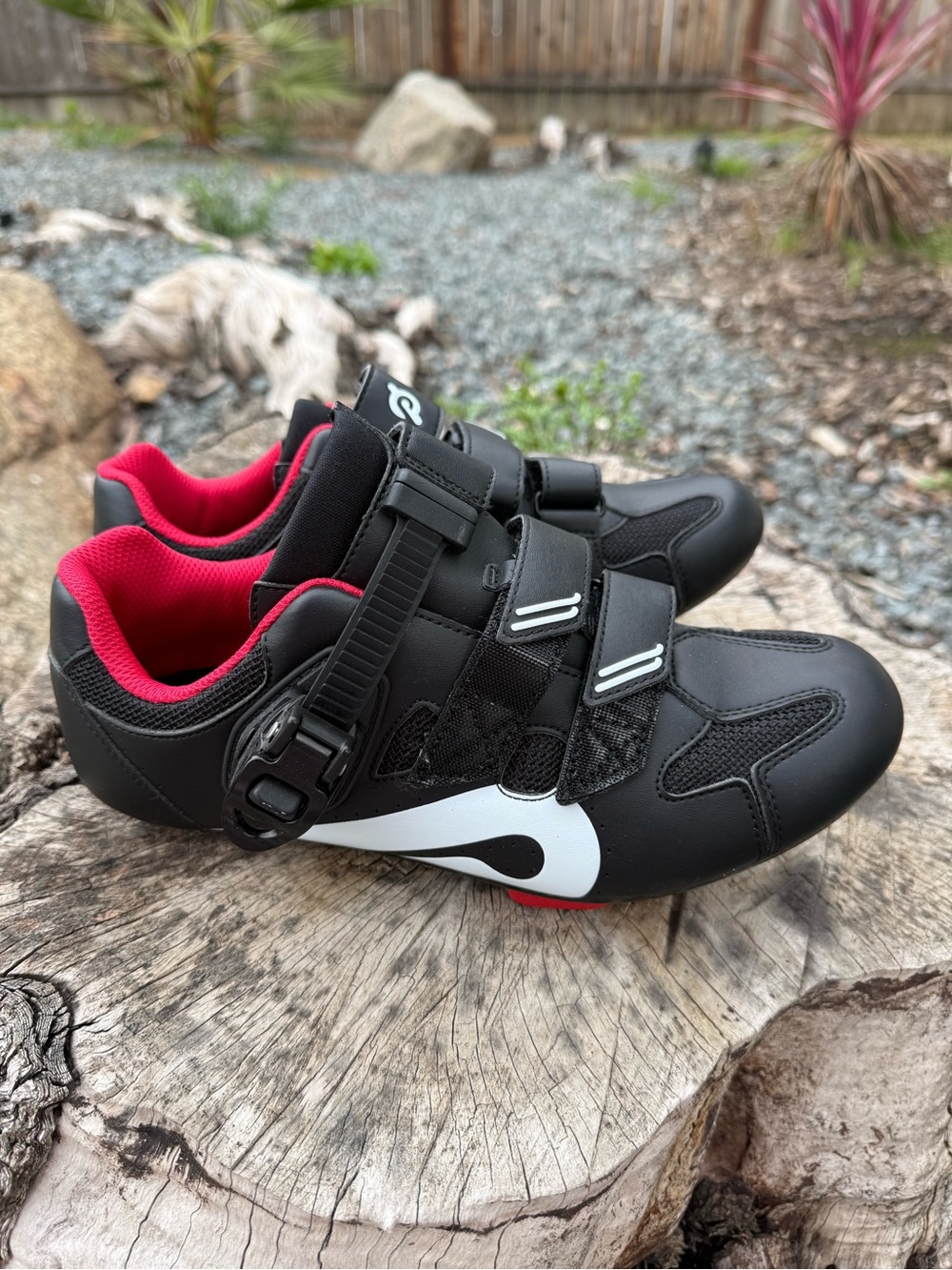 Peloton Black & Red Road Cycling Shoes with Boa Dial
